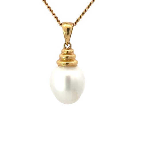 [001978] South Sea Pearl Pendant | 18ct Yellow Gold