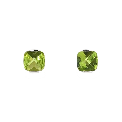 [001999] Peridot Stud Earrings| 14ct