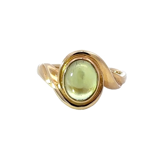 [002066] Peridot 18ct Yellow Gold Ring