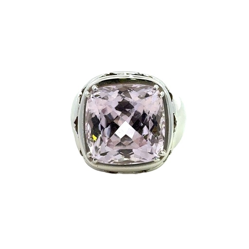 [002071] Kunzite 18ct White Gold Ring