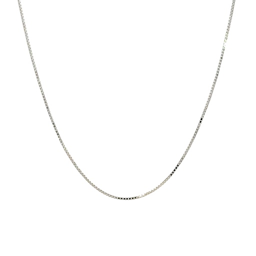 [002105] Chain Necklace | 14ct White Gold