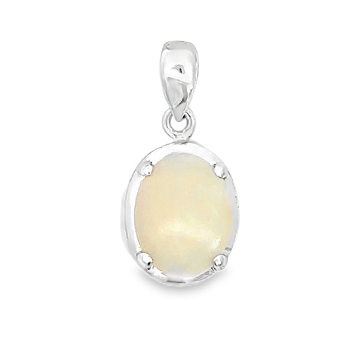 [002117] Opal Pendant Set In Sterling Silver