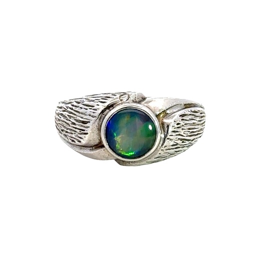 [002143] Triplet Opal Ring In Sterling Silver