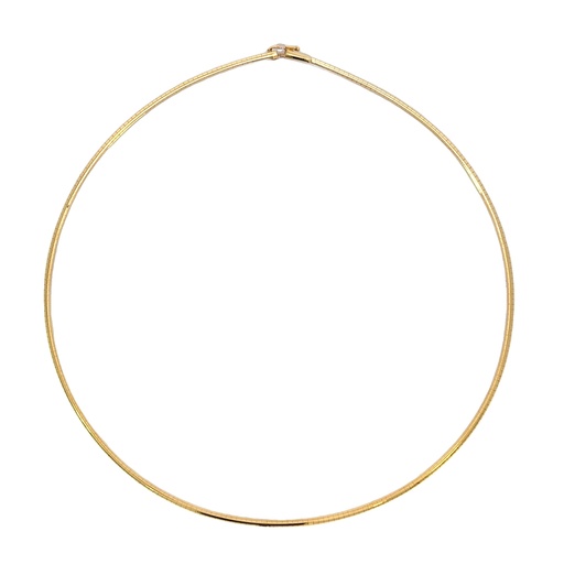 [002155] Omega Necklace | 42cm 18k Yellow Gold