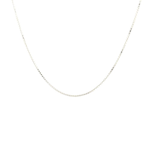 [002188] Sterling Silver 42cm Box Chain