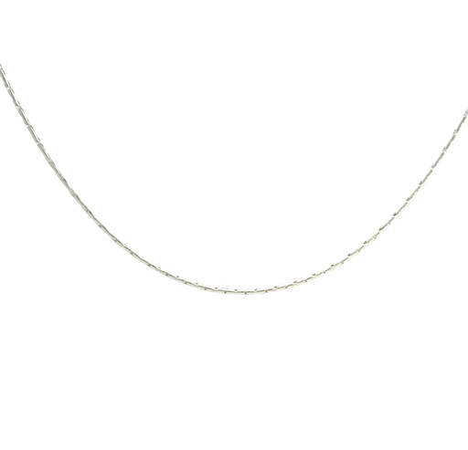 [002189] Fancy Snake Necklace In Sterling Silver 42cm