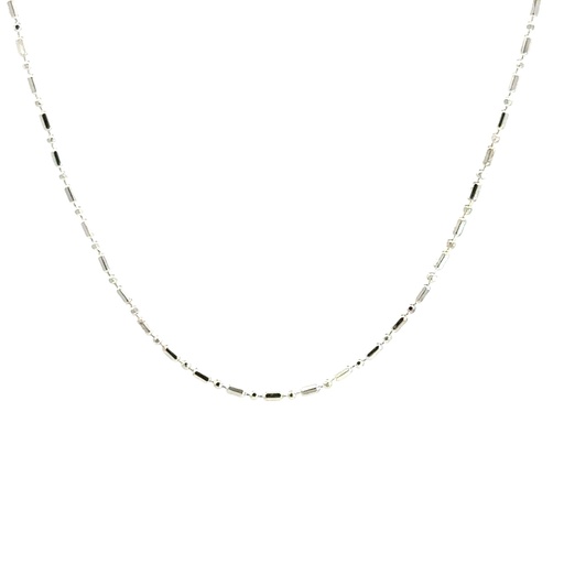 [002190] Diamond Cut Necklace Sterling Silver