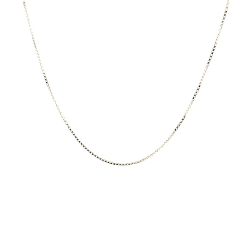 [002191] Sterling Silver 39cm Box Chain