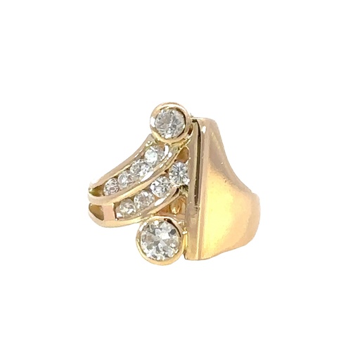 [002269] Diamond Ring In 18K Yellow Gold