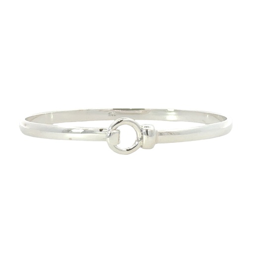 [002347] Silver Hook Top Bangle