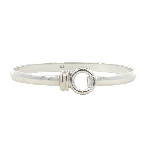 [002348] Silver Hook Top Bangle