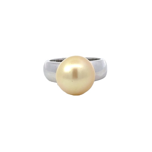 [25594SPG18WRGOLDSSP] South Sea Pearl Ring In 18K White Gold