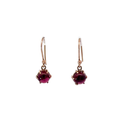 [23505/24505] Garnet Earrings In 9K Rose Gold